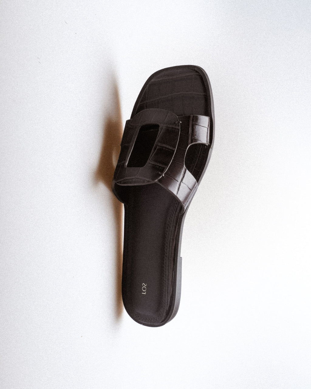 Nora Slide — Top View, Square Toe
