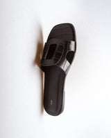 Nora Slide — Top View, Square Toe