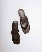 Sela Kitten Heel — Top View, Square Toe