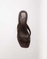 Odile Kitten Heel — Side Profile, Suede