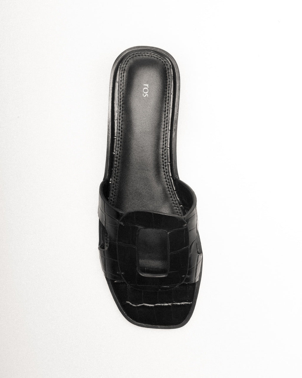 Rowan Slide — Side Profile, Embossed Leather